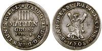 Niemcy, 4 mariengrosze, 1708 HB