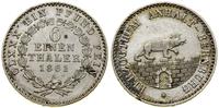 Niemcy, 1/6 talara, 1861 A