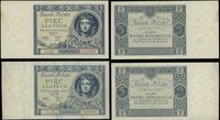 Polska, zestaw: 2 x 5 złotych, 2.01.1930