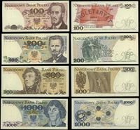 Polska, zestaw 8 banknotów, 1982–1988