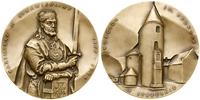 Polska, medal z serii królewskiej koszalińskiego oddziału PTAiN – Kazimierz Sprawiedliwy, 1990