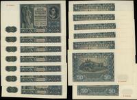 Polska, zestaw: 10 x 50 złotych, 1.08.1941