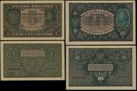 Polska, zestaw 4 banknotów, 23.08.1919
