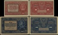 Polska, zestaw 4 banknotów, 23.08.1919