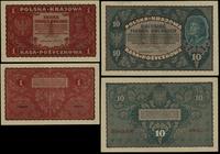 Polska, zestaw 4 banknotów, 23.08.1919