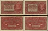 Polska, zestaw 4 banknotów, 23.08.1919