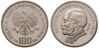 100 złotych 1979, PRÓBA NIKIEL, Ludwik Zamenhof 