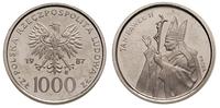 1.000 złotych 1987, PRÓBA NIKIEL, Jan Paweł II, 