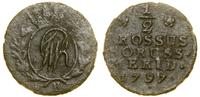 Polska, 1/2 grosza, 1797 B