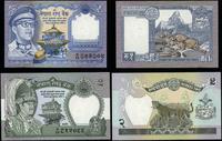 Nepal, zestaw 2 banknotów, 1974–1981