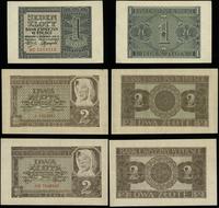 Polska, zestaw 3 banknotów, 1940–1941