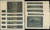 Polska, zestaw: 5 x 50 złotych, 1.08.1941