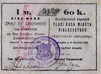 1 marka/60 kopiejek 15.09.1915, Białystok, Jabło