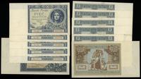 Polska, zestaw 6 banknotów, 1930/1931
