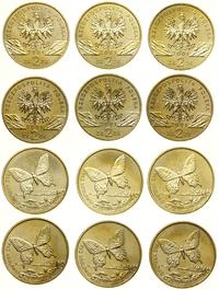 Polska, zestaw 6 x 2 złote, 2001