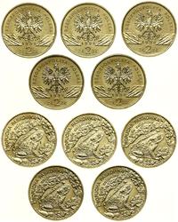Polska, zestaw 5 x 2 złote, 1998