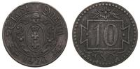 10 fenigów 1920, Gdańsk, odmiana z małą liczbą 1