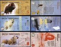 tereny Arktyki, zestaw 14 banknotów