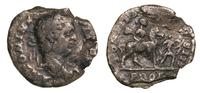 denar 208, Rzym, na rewersie cesarz na koniu w p