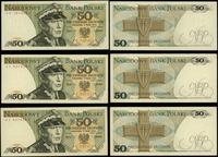 Polska, zestaw: 3 x 50 złotych, 9.05.1975