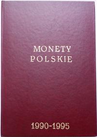 Polska, klaser z monetami polskimi z lat 1990–1995