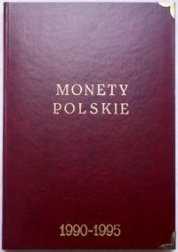 Polska, klaser z monetami polskimi z lat 1990–1995