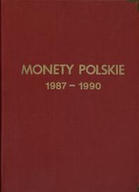 Polska, klaser z monetami polskimi z lat 1987–1990