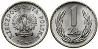 Polska, klaser z monetami polskimi z lat 1949–1972