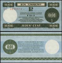 Polska, bon na 1 cent (0.01 dolara), 1.10.1979