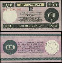 Polska, bon na 10 centów (0.10 dolara), 1.10.1979