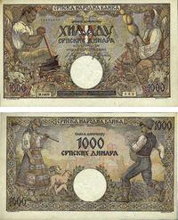 1.000 dinarów 1.05.1942, piękny banknot w ludowe