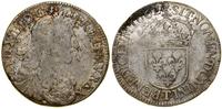 Francja, 1/2 écu au buste juvénile, 1662 T