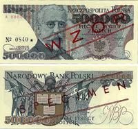 500.000 złotych 24.04.1990, WZÓR banknotu, seria