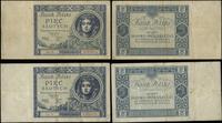 Polska, zestaw: 2 x 5 złotych, 2.01.1930