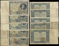 Polska, zestaw: 5 x 5 złotych, 2.01.1930