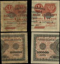 Polska, zestaw: 2 x bilet zdawkowy – 1 grosz, 28.04.1924