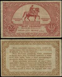 Polska, bilet zdawkowy – 50 groszy, 28.04.1924