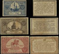 Polska, 3 x bilet zdawkowy – 10, 20, 50 groszy, 28.04.1924