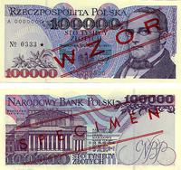 100.000 złotych 16.11.1993, WZÓR banknotu, seria