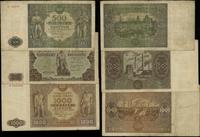 Polska, zestaw 3 banknotów, 1946–1947