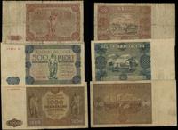 Polska, zestaw 3 banknotów, 1946–1947