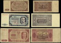 Polska, zestaw 3 banknotów, 1.07.1948