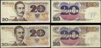 Polska, zestaw: 2 x 20 złotych, 1.06.1982