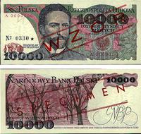10.000 złotych 1.12.1987, WZÓR banknotu, seria A