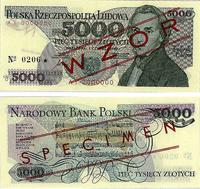 5.000 złotych 1.12.1986, WZÓR banknotu, seria AY