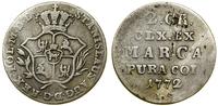 Polska, półzłotek (2 grosze srebrne), 1772 IS