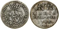 Polska, półzłotek (2 grosze), 1766 FS