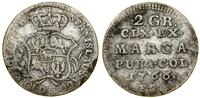 Polska, półzłotek (2 grosze srebrne), 1766 FS