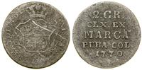 Polska, półzłotek (2 grosze), 1770 IS