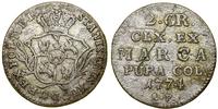 Polska, półzłotek (2 grosze), 1774 AP